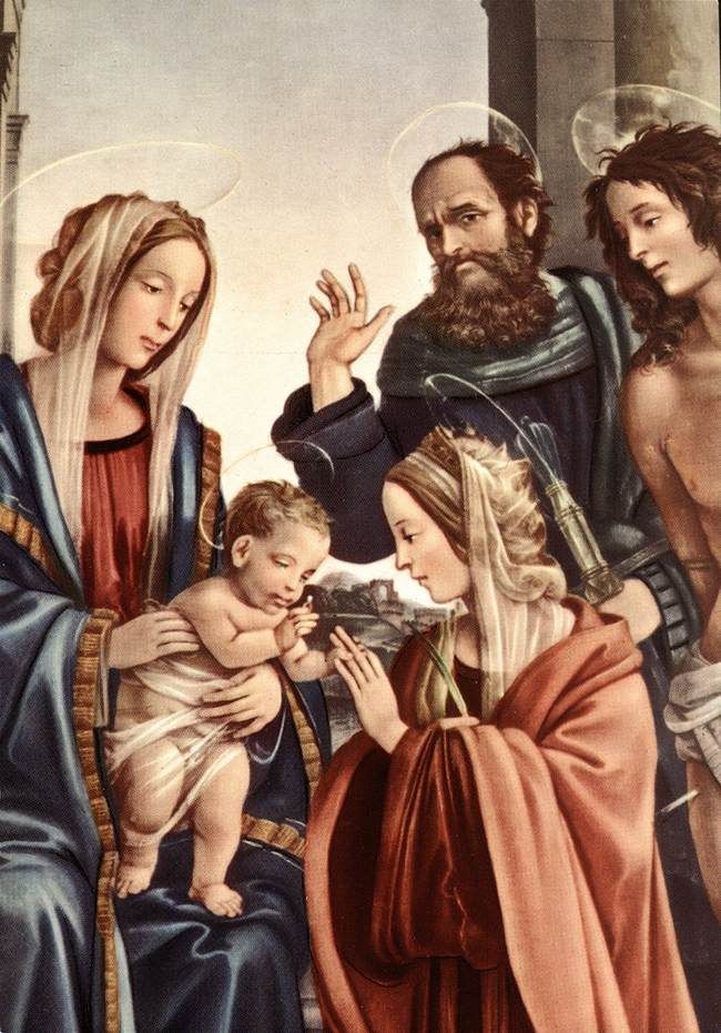 Filippino Lippi The Marriage of St Catherine2